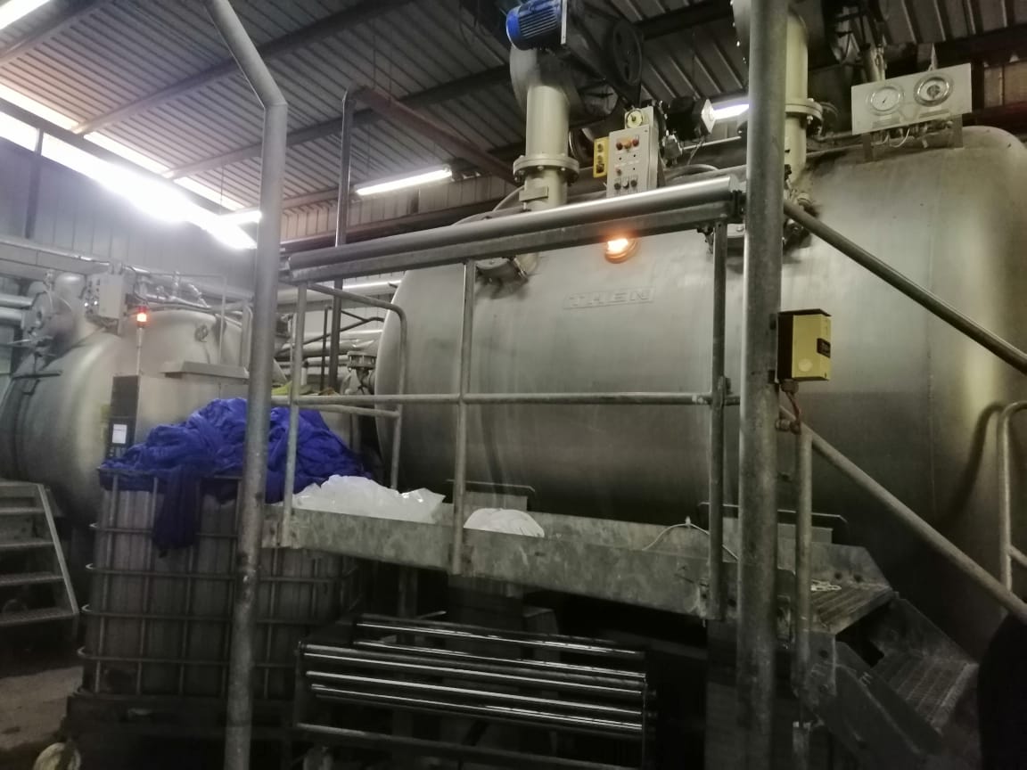 Sun Enterprises染整工厂设备,2019年纺织加工资料照片,具体拍摄地点未明确