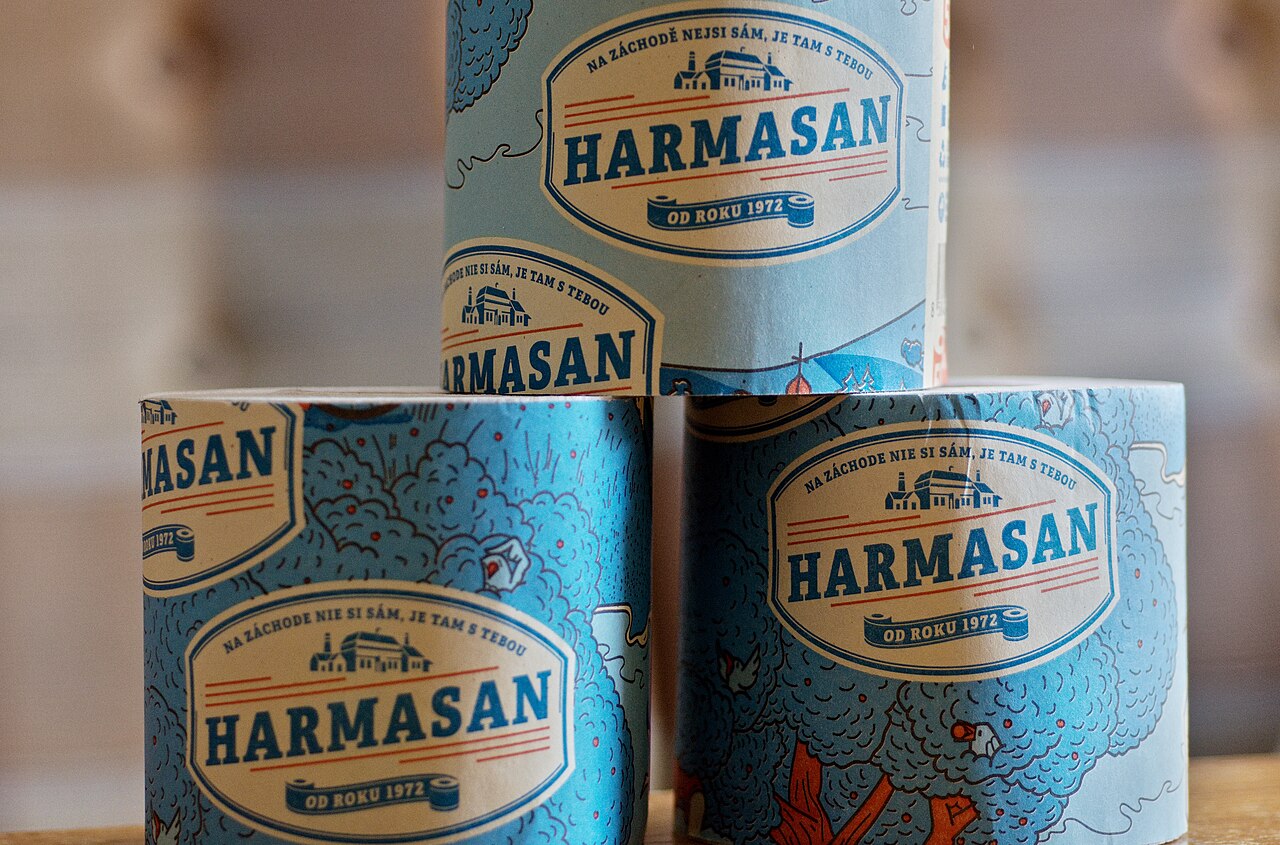 Harmasan包装卫生纸卷实物，2022年