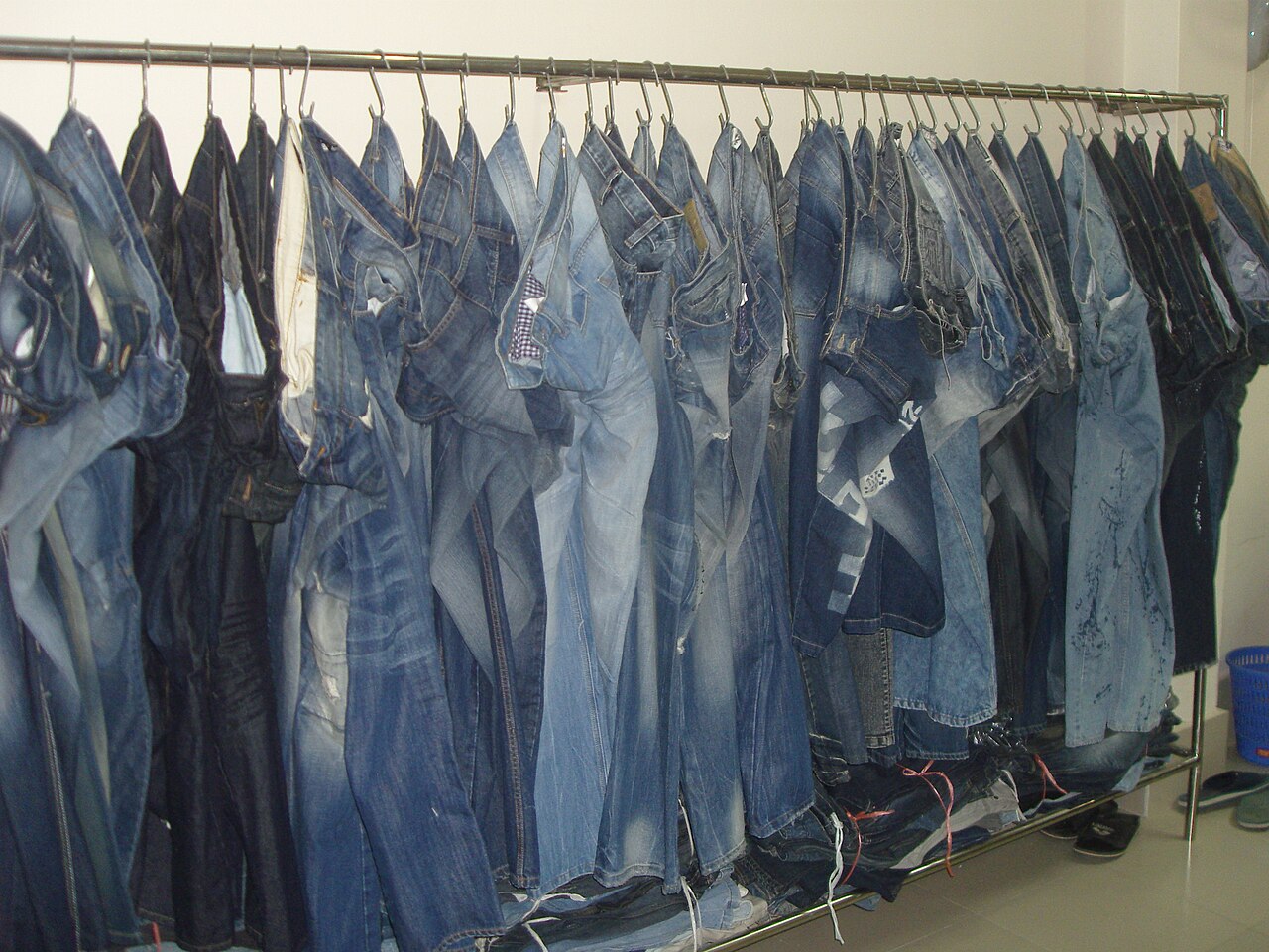 孟加拉国水洗牛仔服装样品,2012年
