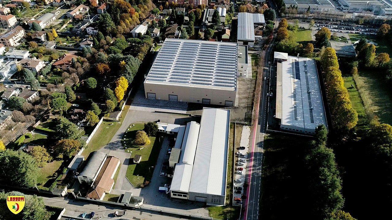 LAZZATI厂区航拍，来源标示2024年