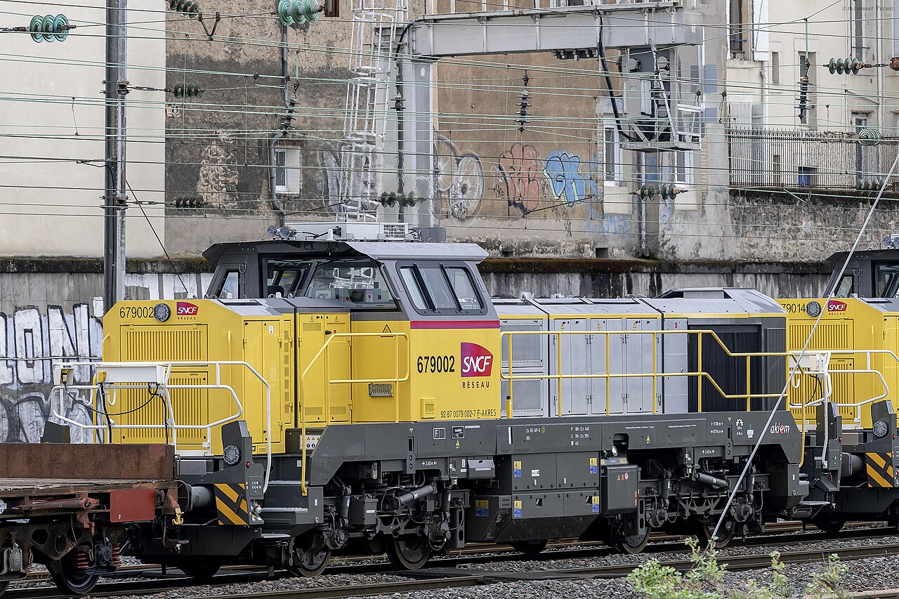 法国Nancy的Vossloh DE18 BB79002机车,2021年