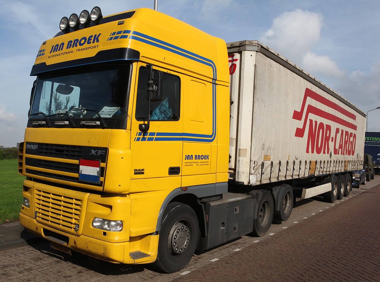 荷兰IJmuiden的Jan Broek DAF95.430XF半挂货车,2010年来源记录