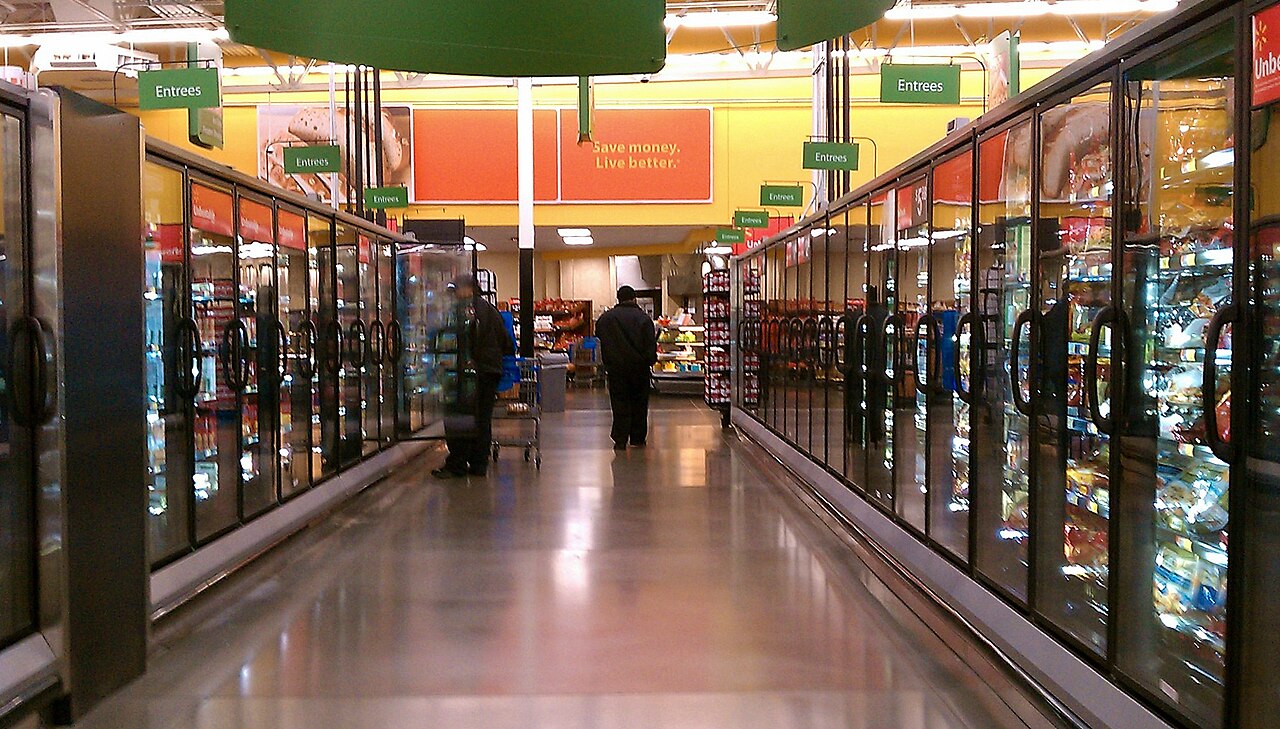 2010年美国Maryland Laurel Walmart的冷藏及冷冻食品通道