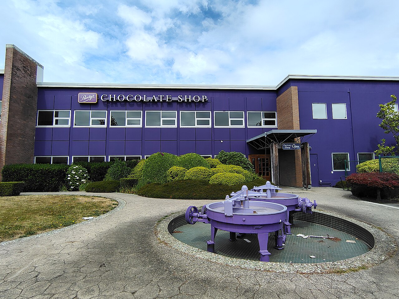 2026年7月加拿大British Columbia Vancouver的Purdys Chocolatier巧克力工厂外观