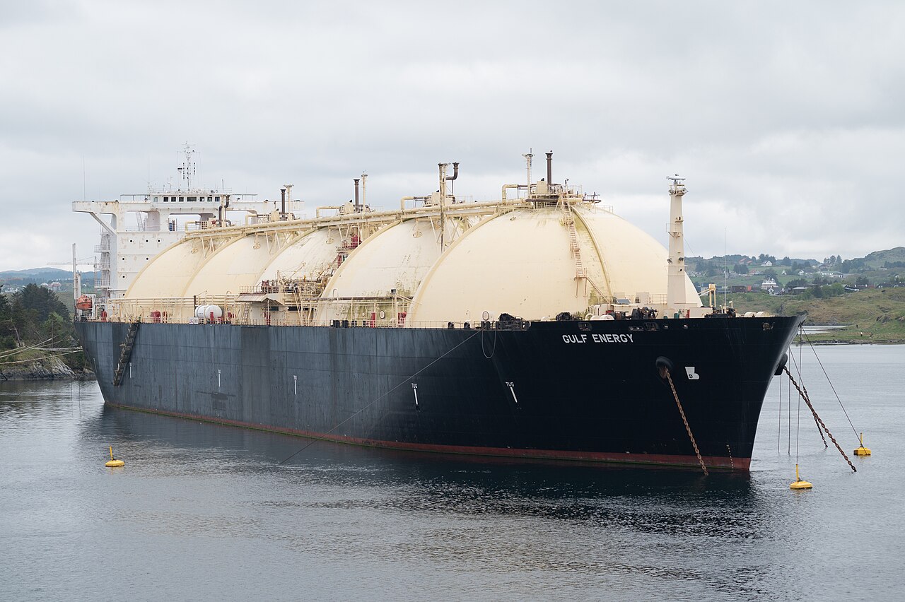 GULF ENERGY液化天然气运输船；不代表墨西哥替代燃料项目已实施
