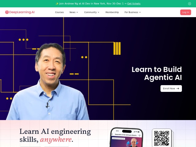 DeepLearning网站首页预览