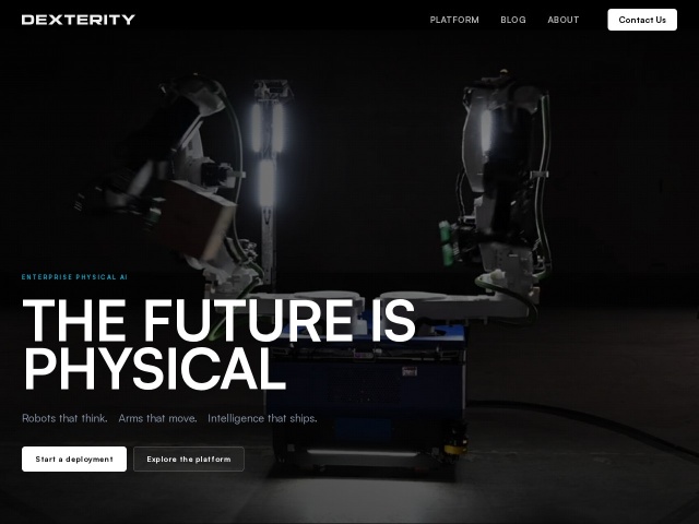 Dexterity网站首页预览