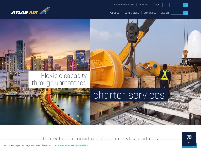 Atlas Air网站首页预览