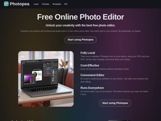 photopea 在线PS