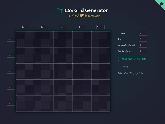 GRID生成器网站首页预览