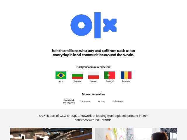 OLX网站首页预览