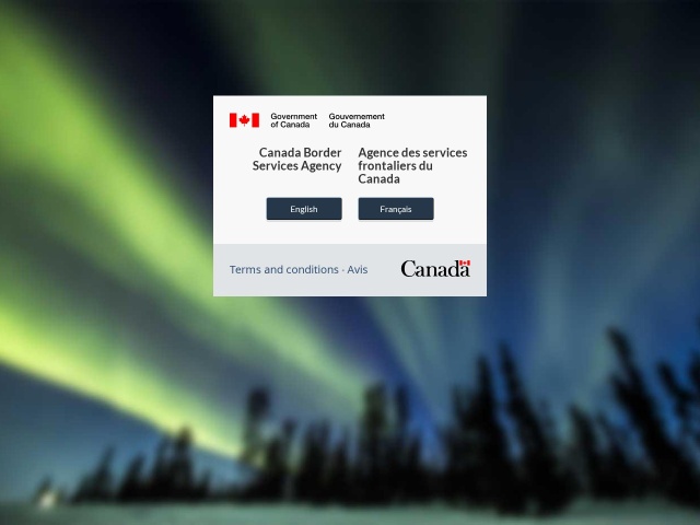 Canada Border Services Agency网站首页预览