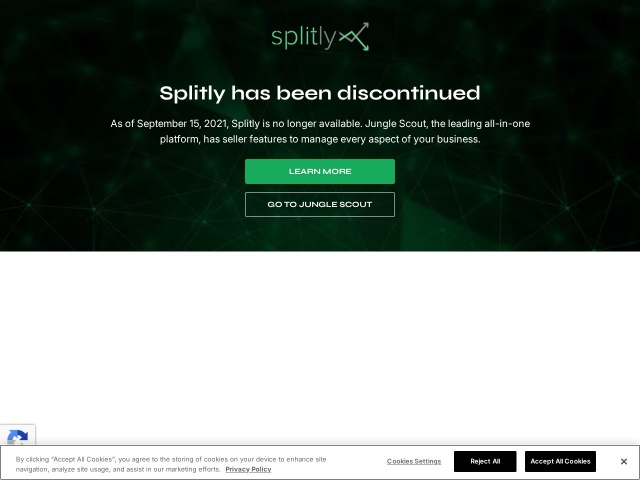 Splitly网站首页预览