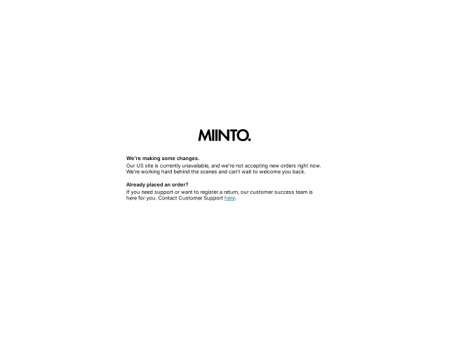 Miinto网站首页预览