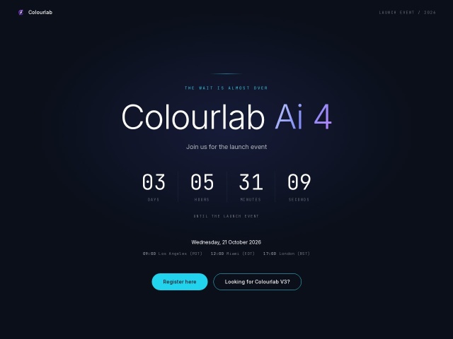 Colourlab.ai网站首页预览