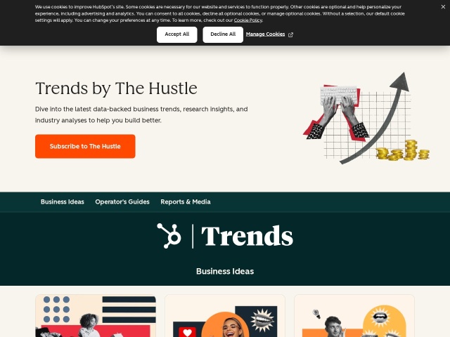 Trends.co网站首页预览