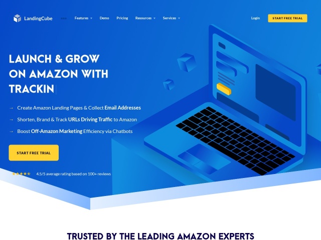 LandingCube网站首页预览