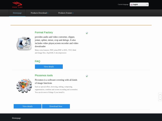 Format Factory网站首页预览