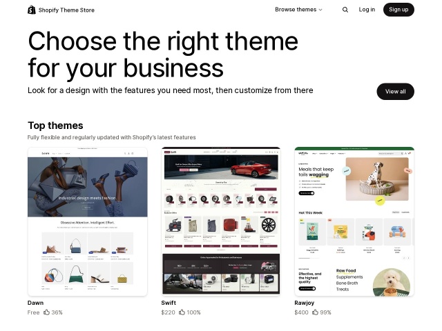 Shopify主题市场