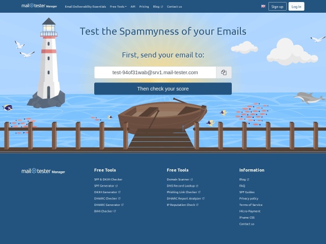 MailTester（mail-tester.com）