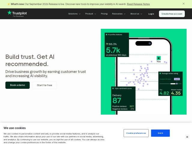 Trustpilot网站首页预览