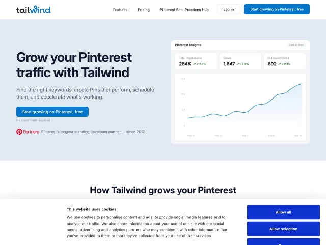 Tailwind网站首页预览