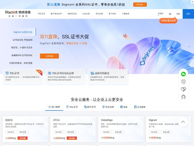 锐成信息-域名被墙检测工具网站首页预览