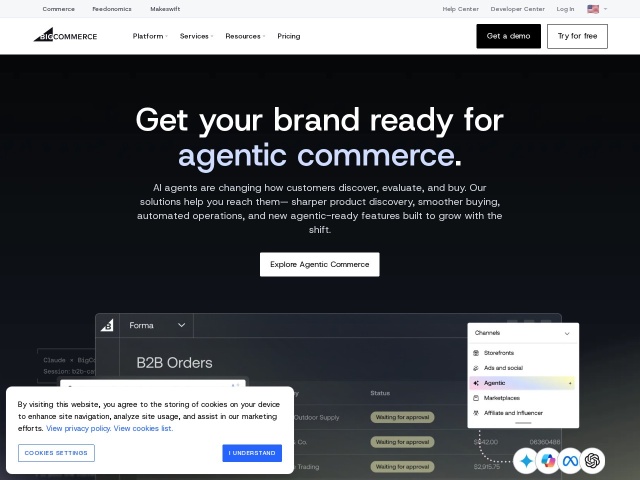 Bigcommerce网站首页预览